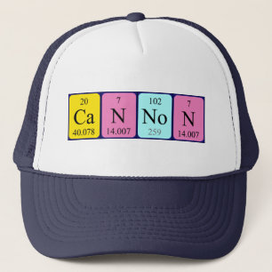 Cannon periodic table name hat