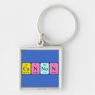 Cannon periodic table name keyring