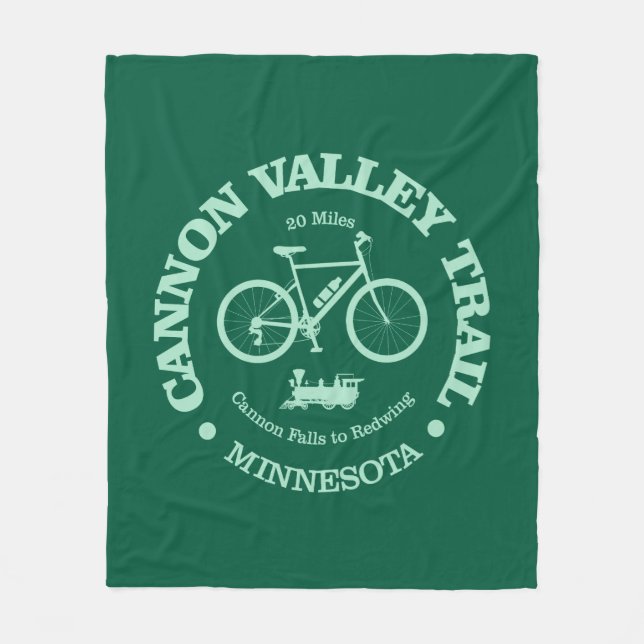 Cannon Valley Trail (cycling) Fleece Blanket (Front)
