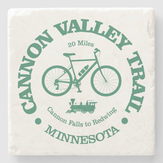 Cannon Valley Trail (cycling) Stone Coaster (Front)