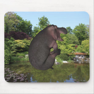 Cannonball Hippo Mouse Pad