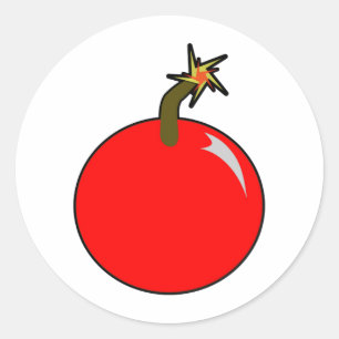 Cannonball Round Shot Bomb Cannon Ball Pirate Classic Round Sticker