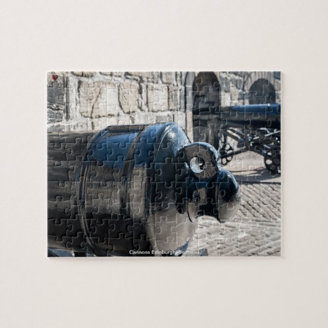 Cannons Edinburgh Scotland Jigsaw Puzzle (Horizontal)