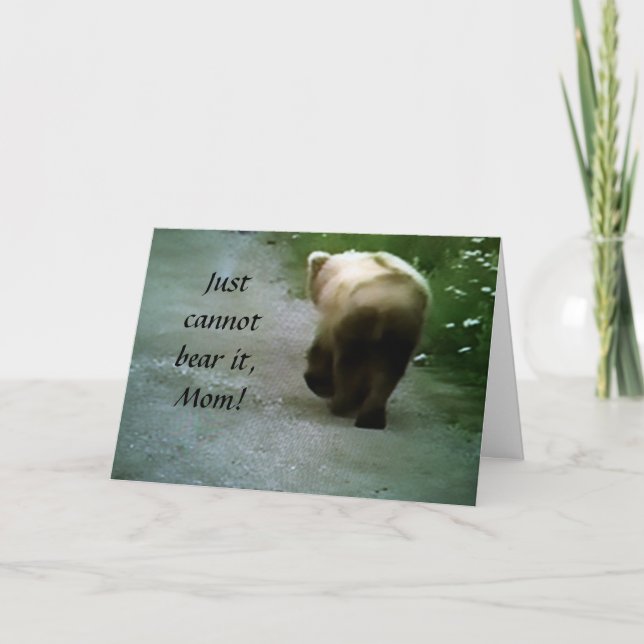 CANNOT BEAR TO MISS YOU ON MOTHER'S DAY CARD (Front)