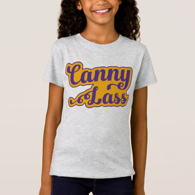 Canny Lass, Geordie Slang T-Shirt, Newcastle T-Shirt (Front)