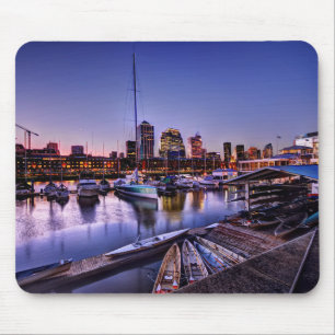 Canoas Al Atardecer - Canoes At Sunset Mouse Pad