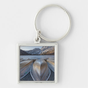 Canoe At The Lake Key Ring