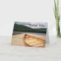 Canoe at Water's Edge Thank Note Card
