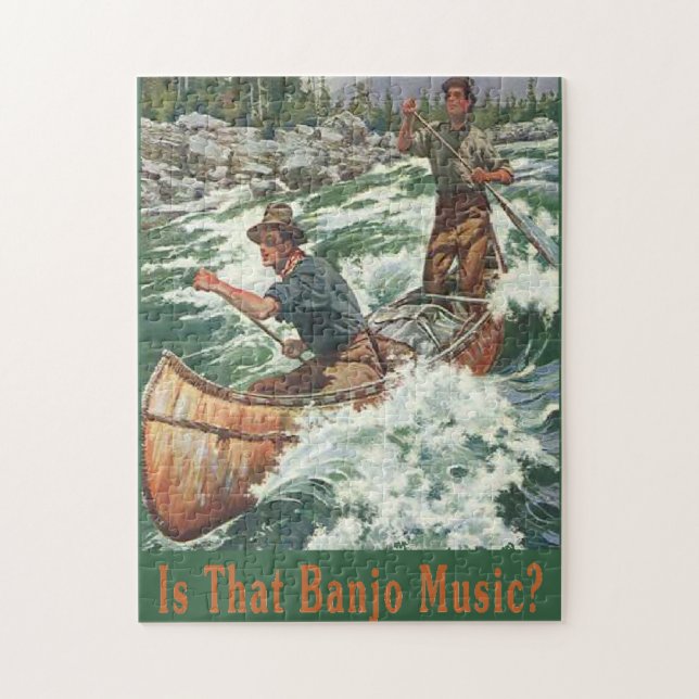 Canoe, Banjo Music Jigsaw Puzzle (Vertical)
