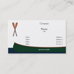 Canoe Business Cards