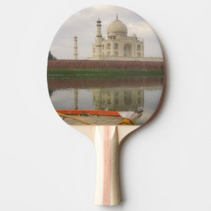 Canoe in water with Taj Mahal, Agra, India Ping Pong Paddle