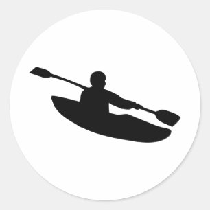 Canoe - Kayak Classic Round Sticker