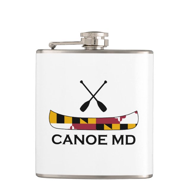 Canoe Maryland Hip Flask (Front)