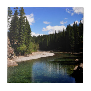 Canoe Meadows Kananaskis Canada Photo Tile