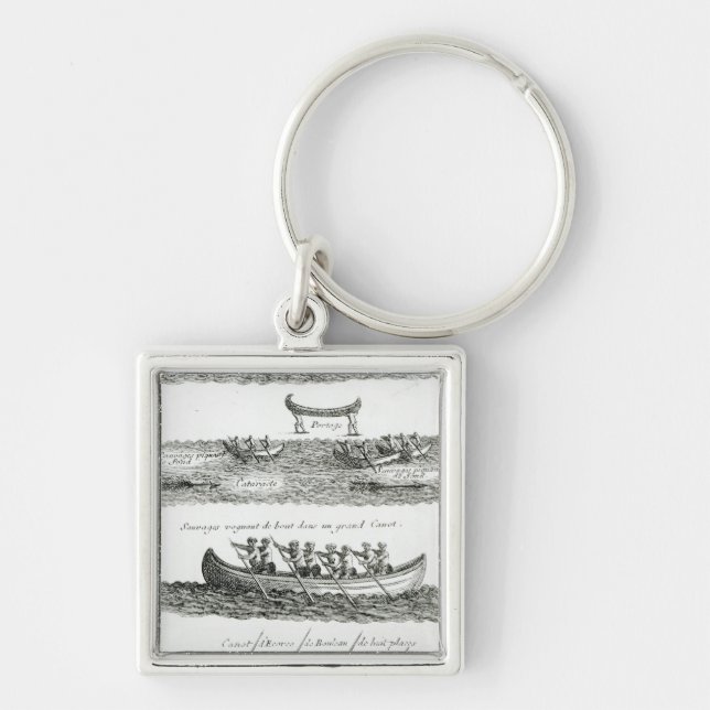 Canoe of the Iroquois Key Ring (Front)