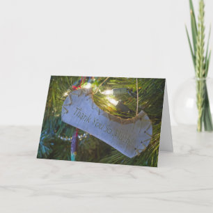 Canoe Ornament Thank You Card