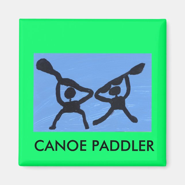 CANOE PADDLER MAGNET (Front)