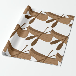 Canoe & Paddles Wrapping Paper