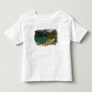 Canoe parked at a dock along Moraine Lake, Banff Toddler T-Shirt