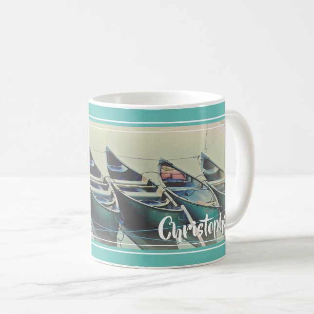 Canoe personalized coffee mug (Front Right)