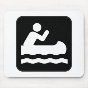 Canoe Sign Mouse Pad