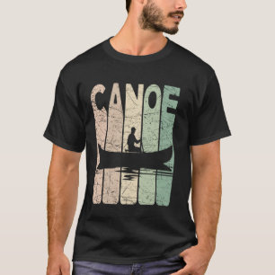 Canoe Vintage Canoeing Retro Canoe Paddling T-Shirt