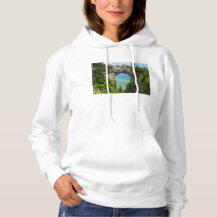 Canoeing At Arch Rock Hoodie