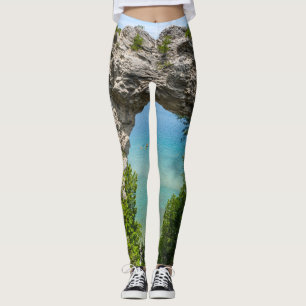 Canoeing At Arch Rock Leggings
