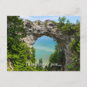 Canoeing At Arch Rock Postcard