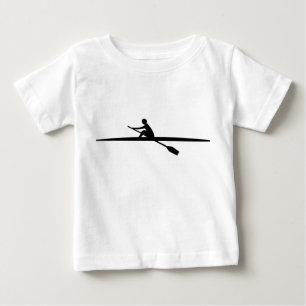 Canoeing - black baby T-Shirt