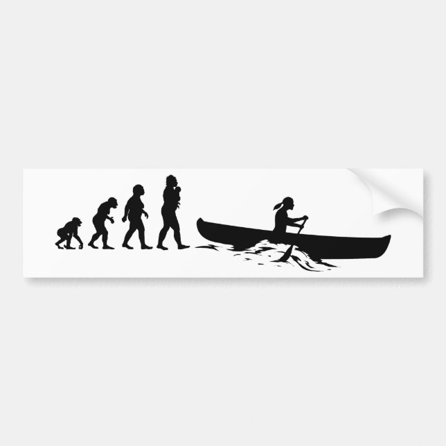 Canoeing Bumper Sticker (Front)