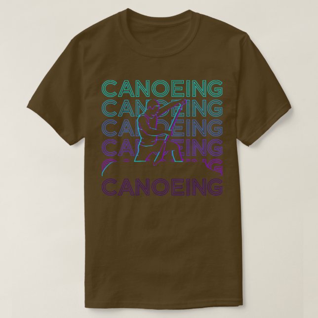 Canoeing Canoeist Canoe Retro Gift T-Shirt (Design Front)