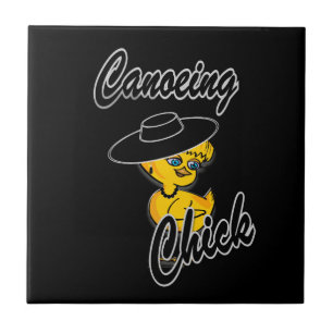 Canoeing Chick #4 Tile