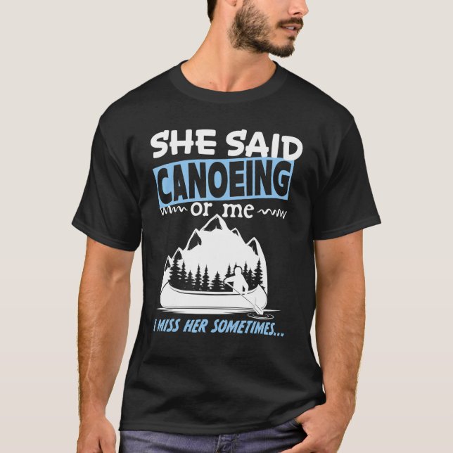 Canoeing  for Single men's Divorced Men's T-Shirt (Front)