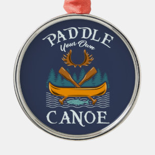 Canoeing Kayaking Gift Metal Tree Decoration