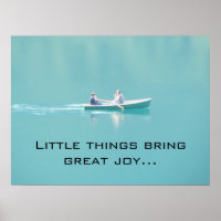 Canoeing on a Peaceful Lake - Saying