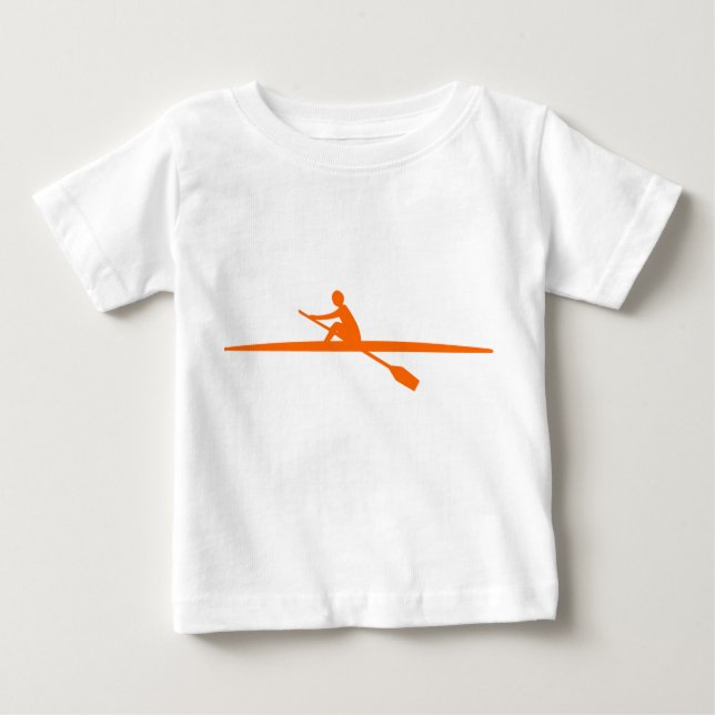 Canoeing - Orange Baby T-Shirt (Front)