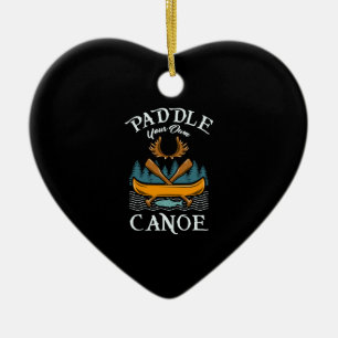 Canoeing - Paddle Your Own Canoe Ceramic Tree Decoration
