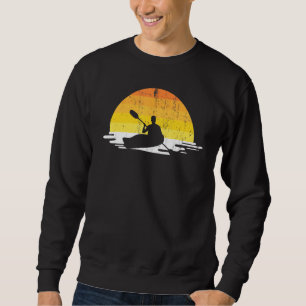 Canoeing Paddlling Kayak Outdoor Kayaker Sunset Ka Sweatshirt