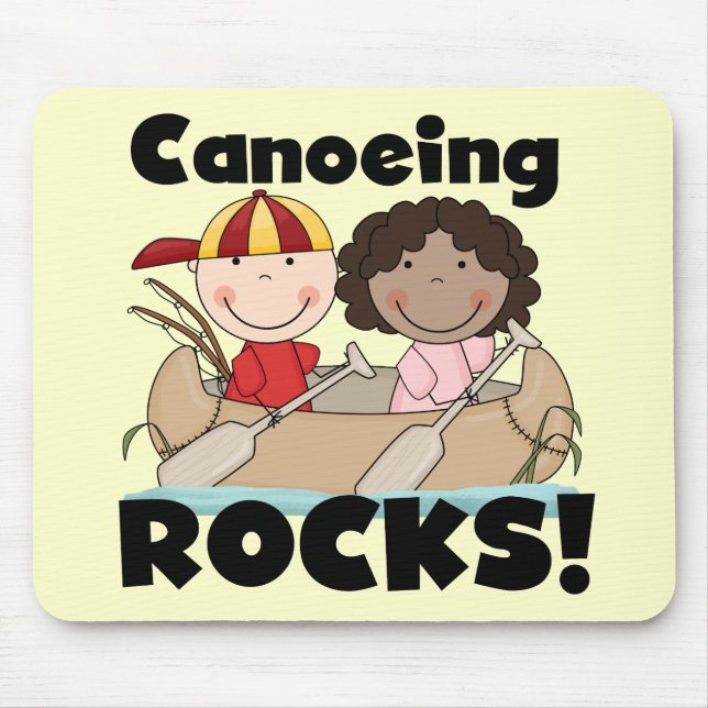 Canoeing Rocks One Tshirts and Gifts Mouse Pad (Front)