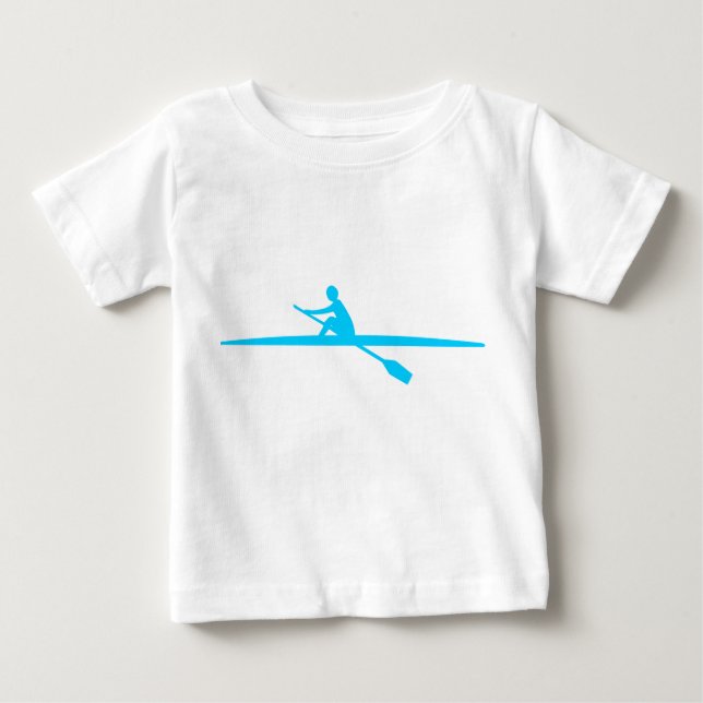 Canoeing - Sky Blue Baby T-Shirt (Front)