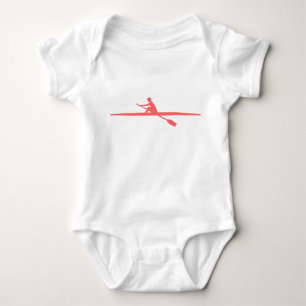 Canoeing - Tropical Pink Baby Bodysuit
