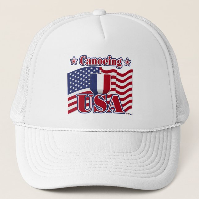 Canoeing USA Trucker Hat (Front)