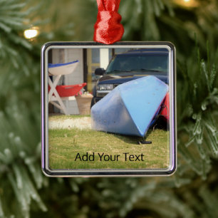 Canoes And Kayaks by Shirley Taylor Metal Tree Decoration