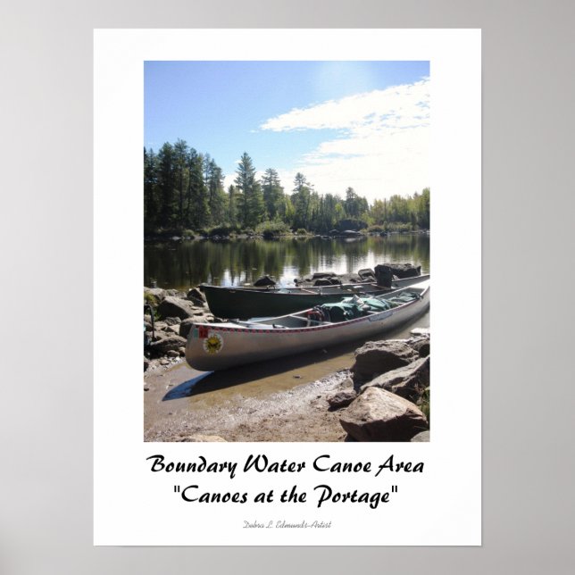 Canoes at the Portage-BWCA Poster (Front)