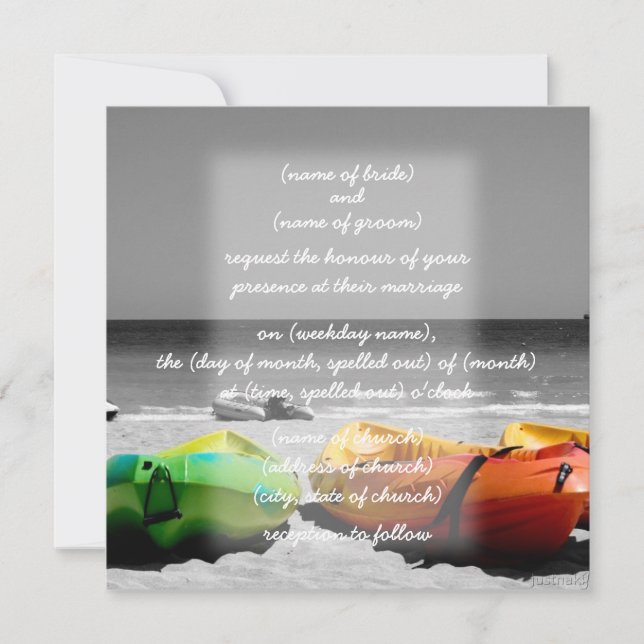 canoes Invitation (Front)