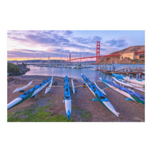 Canoes on Beach Photo Print