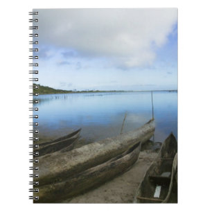 Canoes on the beach, Antananarivo, Madagascar Notebook