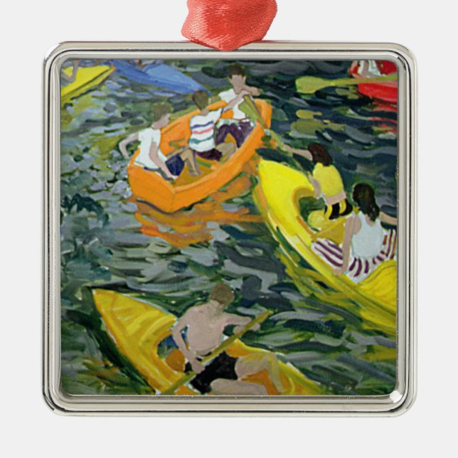 Canoes Wickstead Park Metal Tree Decoration (Front)