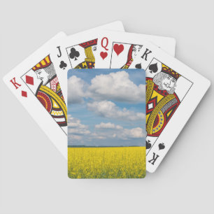 Canola Field & Clouds Playing Cards